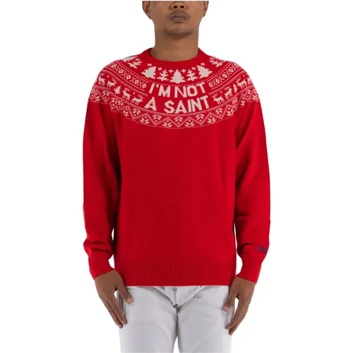 Rentier Strickpullover , Herren, Größe: L - MC2 Saint Barth - Modalova