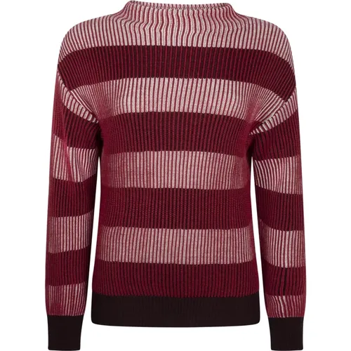 Zweifarbiger Rippstrickpullover , Damen, Größe: S - Jane Lushka - Modalova