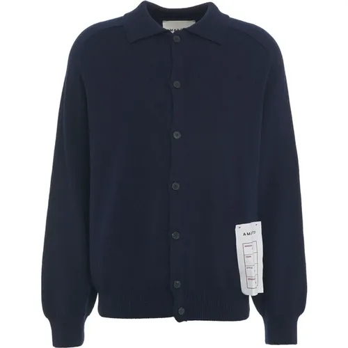 Amaránto, Blauer Strick Aw24 Handwäsche , Herren, Größe: XL - AMARÁNTO - Modalova