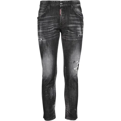 Graue Jeans für Herren Aw22 , Herren, Größe: 2XS - Dsquared2 - Modalova