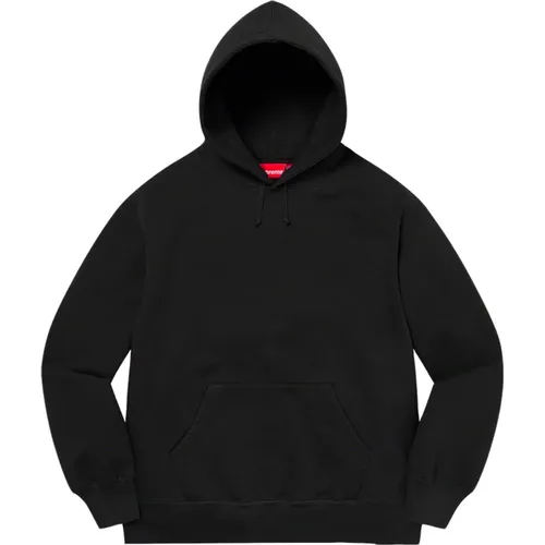 Limitierte Auflage Satin Appliqué Kapuzenpullover Schwarz - Supreme - Modalova