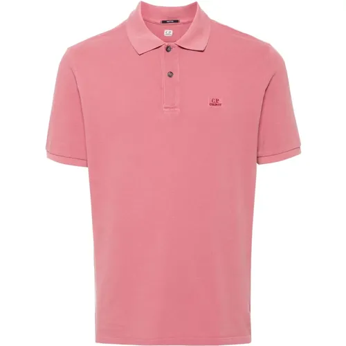 Polo Shirts , Herren, Größe: L - C.P. Company - Modalova