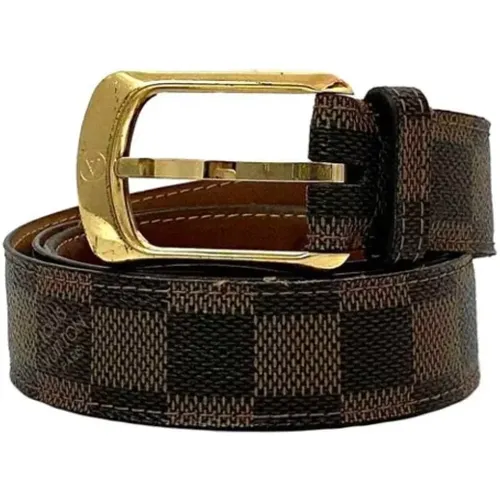 Pre-owned Canvas belts , female, Sizes: ONE SIZE - Louis Vuitton Vintage - Modalova