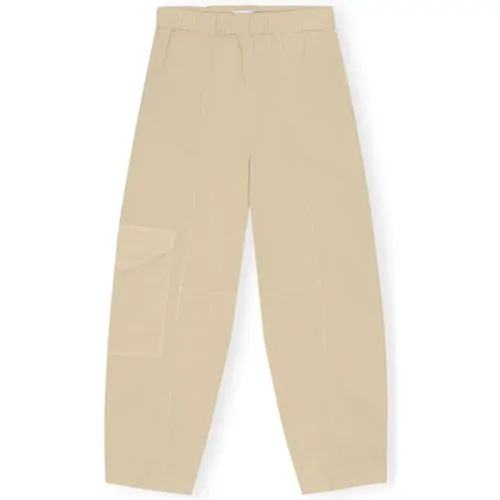 Stylish Wide Cargo Pants , female, Sizes: L, M - Ganni - Modalova