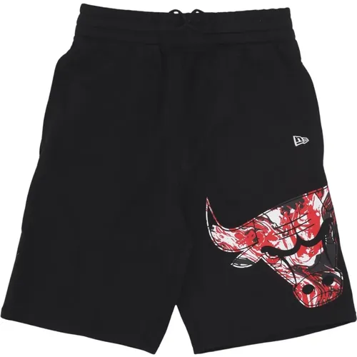 Chicago Bulls Grafische Tracksuit Shorts , Herren, Größe: L - new era - Modalova