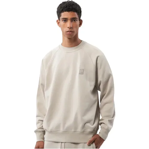 Lux Cool Grey Sweatshirt , male, Sizes: XL, 2XL, L, S, M, XS - Filling Pieces - Modalova