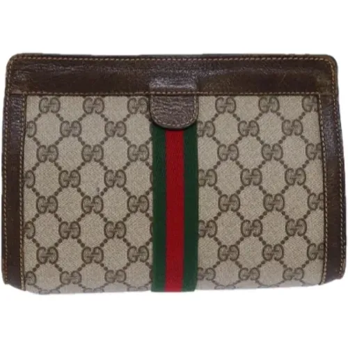 Pre-owned Canvas clutches , female, Sizes: ONE SIZE - Gucci Vintage - Modalova