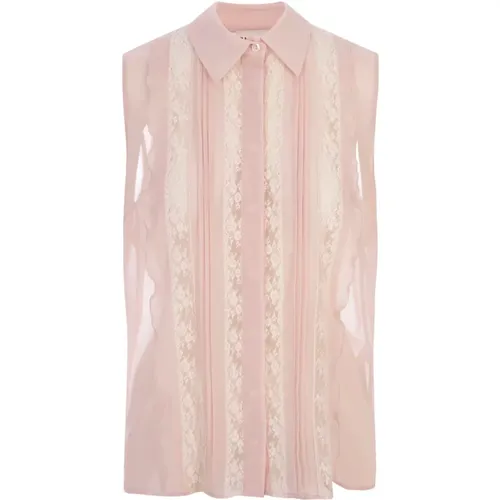 Sleeveless Lace Shirt , female, Sizes: L - P.a.r.o.s.h. - Modalova