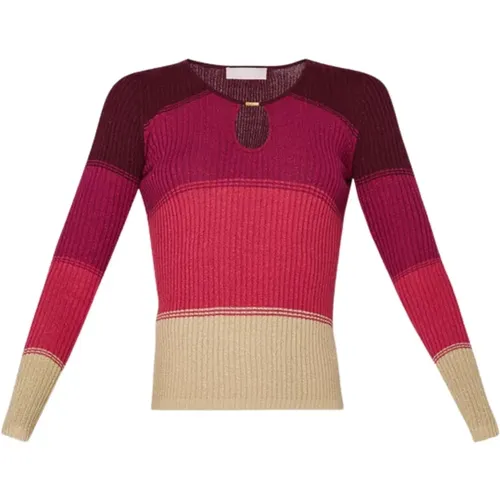 Multicolored Striped Women Sweater , female, Sizes: XS - Liu Jo - Modalova