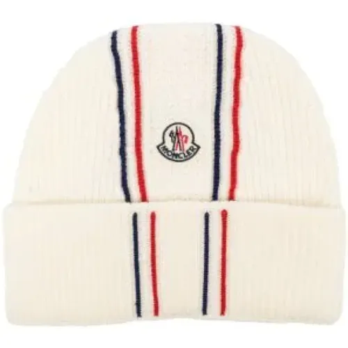 Tricolor Wollmütze Moncler - Moncler - Modalova