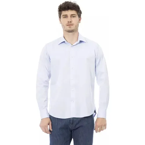 Elegantes Hellblaues Italienisches Hemd Herren , Herren, Größe: 3XL - Baldinini - Modalova