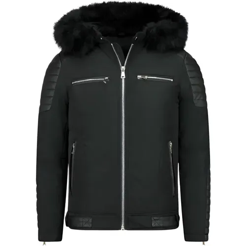 Beste Winterjacke - Jacken mit großem Pelz - Pi-868Z , Herren, Größe: L - Enos - Modalova