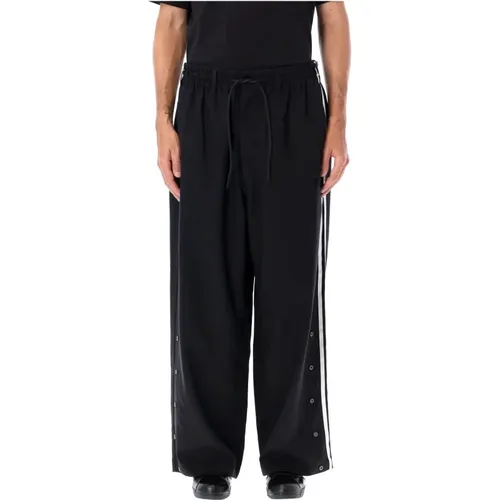 Schwarze Track Pant mit 3 Streifen - Y-3 - Modalova