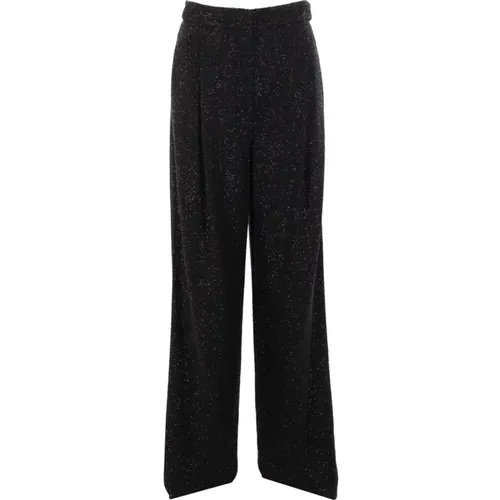 Sequin Wide Leg Trousers , female, Sizes: S, XS, 2XS - Max Mara - Modalova