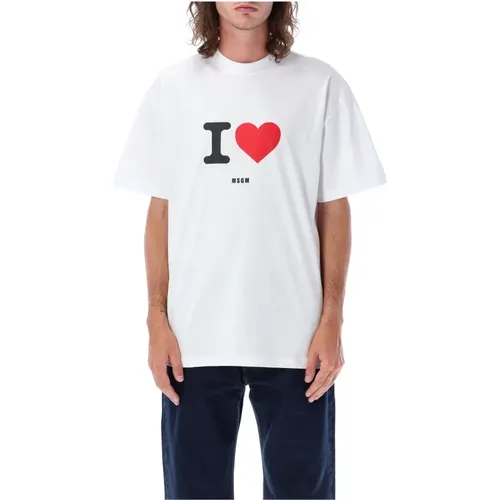 Men's Clothing T-Shirts & Polos Aw23 , male, Sizes: L - Msgm - Modalova