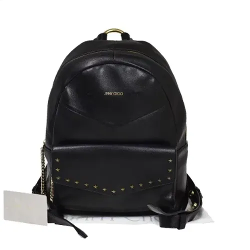 Pre-owned Leather backpacks , female, Sizes: ONE SIZE - Jimmy Choo Pre-owned - Modalova