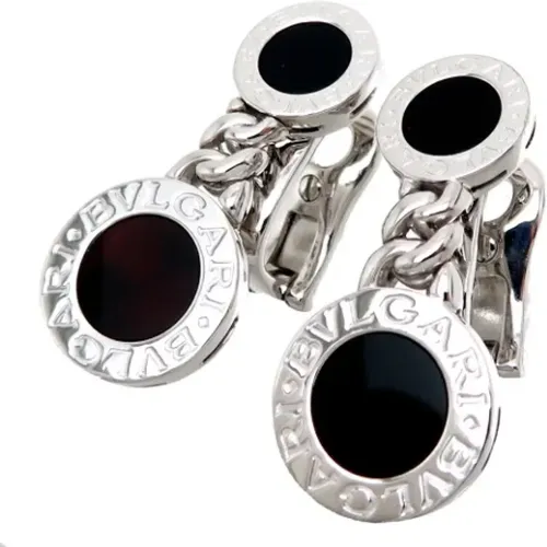 Pre-owned Silver earrings , female, Sizes: ONE SIZE - Bvlgari Vintage - Modalova