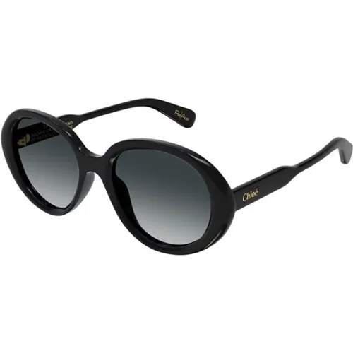 Grey Sunglasses Model Ch0221S , unisex, Sizes: 55 MM - Chloé - Modalova