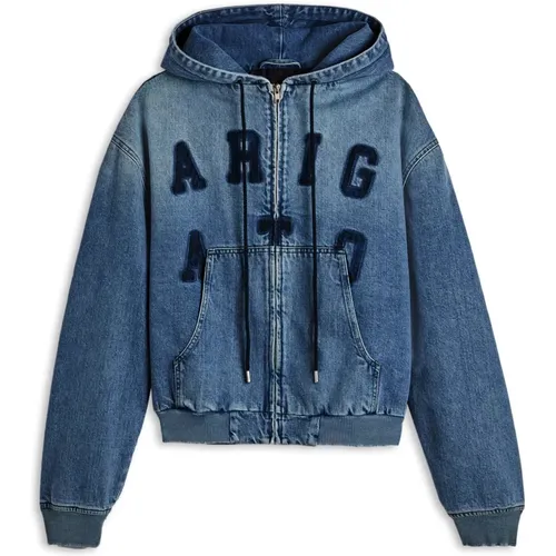 Venice Denim Bomberjacke , Herren, Größe: XL - Axel Arigato - Modalova