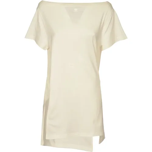 Boat Neck Mini Dress , female, Sizes: M - Courrèges - Modalova