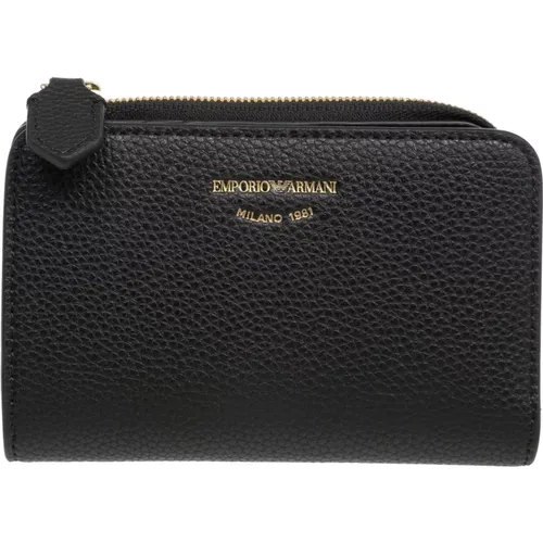 Coin Purse with Snap-Button Closure , female, Sizes: ONE SIZE - Emporio Armani - Modalova