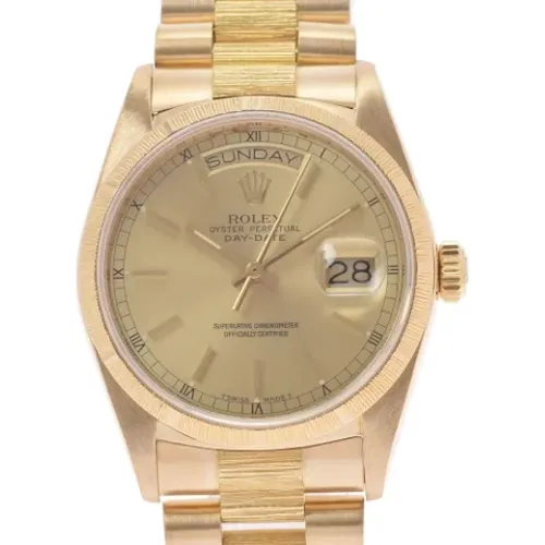 Pre-owned Gold Metal Rolex Watch , female, Sizes: ONE SIZE - Rolex Vintage - Modalova