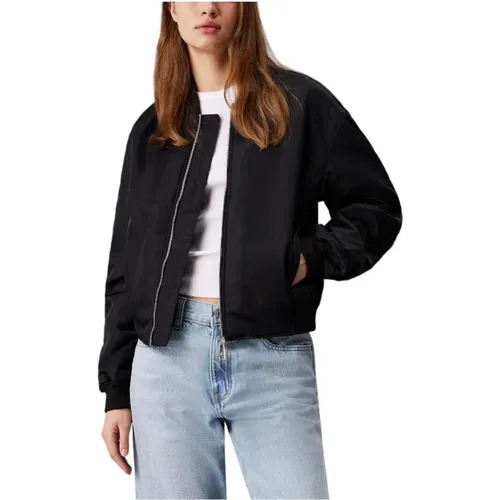 Gepolsterte Bomberjacke , Damen, Größe: S - Calvin Klein - Modalova