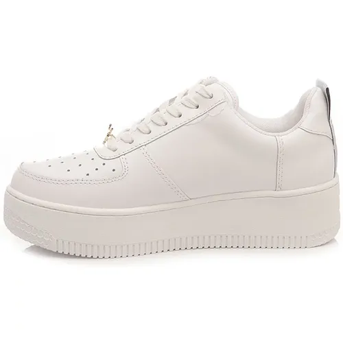 Weiße Ledersneakers mit Kontrastlogo , Damen, Größe: 37 EU - Windsor Smith - Modalova