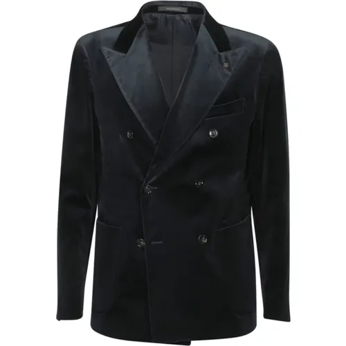 Herrenbekleidung Blazer Blau Aw24 , Herren, Größe: M - Tagliatore - Modalova