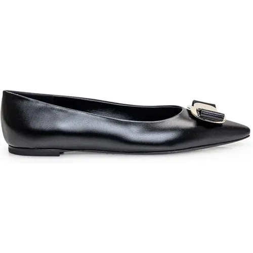 Flache Schuhe ZEA Ballet , Damen, Größe: 37 1/2 EU - Salvatore Ferragamo - Modalova