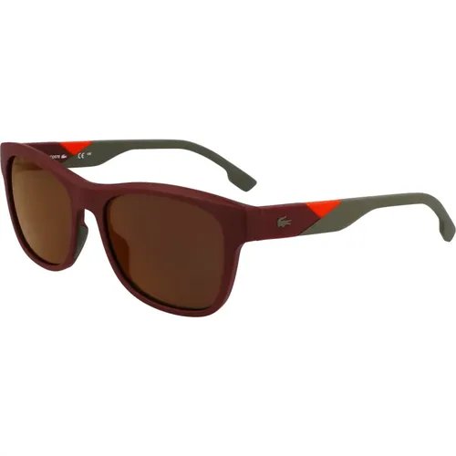 Stilvolle Sonnenbrille in Schwarz , Herren, Größe: 56 MM - Lacoste - Modalova