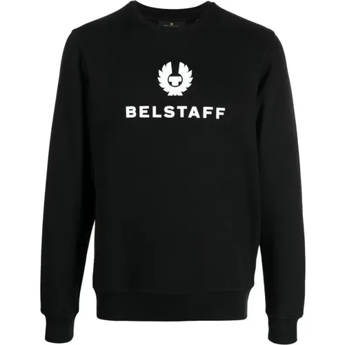 Schwarze Pullover , Herren, Größe: M - Belstaff - Modalova