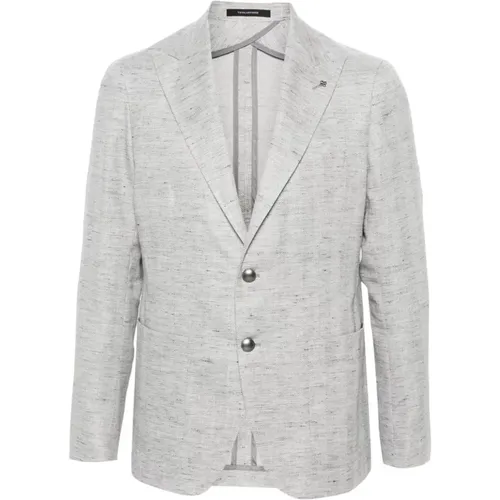 Jackets Grey , male, Sizes: M, XL, L - Tagliatore - Modalova