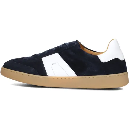 Blaue Wildleder Low Top Herren Sneakers - Magnanni - Modalova