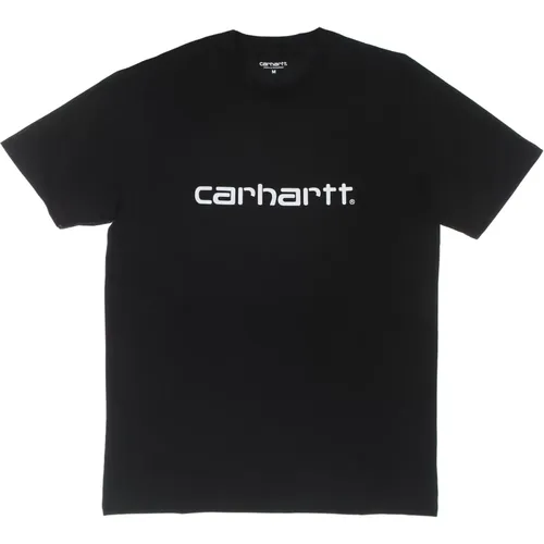 Script Tee Schwarz/Weiß Kurzarm T-shirt - Carhartt WIP - Modalova