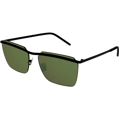 Green Lens Sunglasses SL 243-006 , unisex, Sizes: 60 MM - Saint Laurent - Modalova