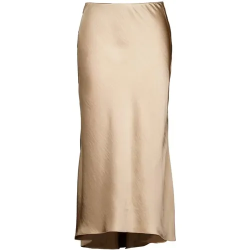 Satin Maxi Skirt , female, Sizes: L, XL - Dante 6 - Modalova