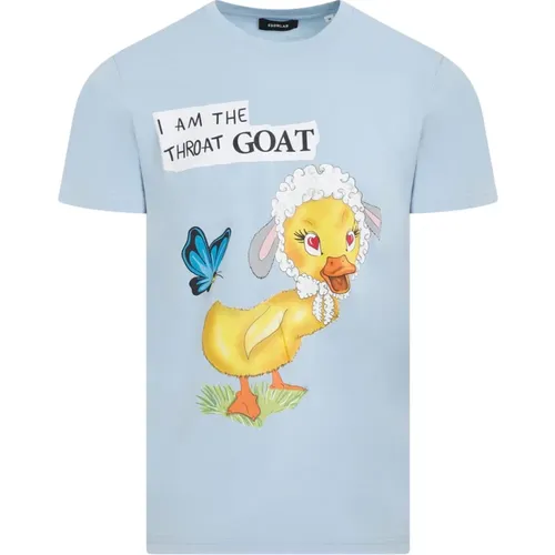 Goat T-shirt , male, Sizes: XL - EgonLab - Modalova