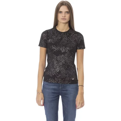 T-Shirt mit Polka Dots Trend Modell - Baldinini - Modalova