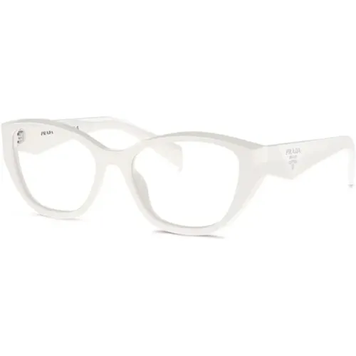 Klassische Schwarze Optische Brille , Damen, Größe: 53 MM - Prada - Modalova