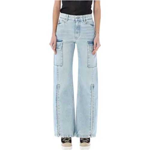 Jeans,Cargo Denim Wide Leg Trousers - Stella Mccartney - Modalova