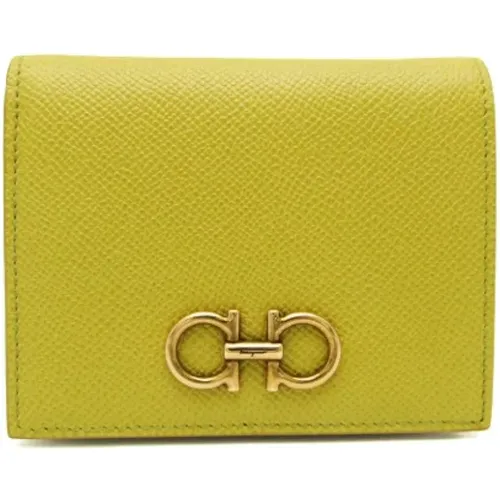 Pre-owned Leather wallets , female, Sizes: ONE SIZE - Salvatore Ferragamo Pre-owned - Modalova