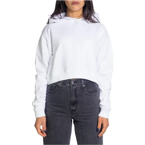 Weiße Damen Kapuzenpullover , Damen, Größe: M - Calvin Klein Jeans - Modalova