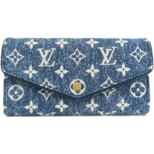 Pre-owned Denim wallets , female, Sizes: ONE SIZE - Louis Vuitton Vintage - Modalova