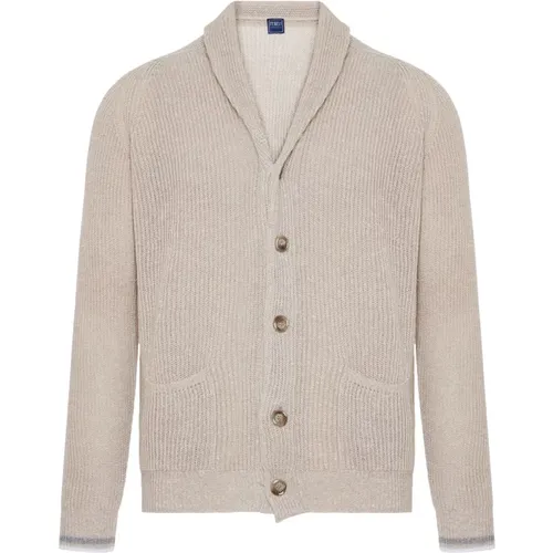 Cardigan , male, Sizes: XL, 2XL - Fedeli - Modalova