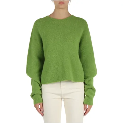 Alpaca blend ribbed sweater Ovidio , female, Sizes: S, M, L - Marella - Modalova