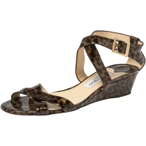 Pre-owned Leather sandals , female, Sizes: 6 UK - Jimmy Choo Pre-owned - Modalova