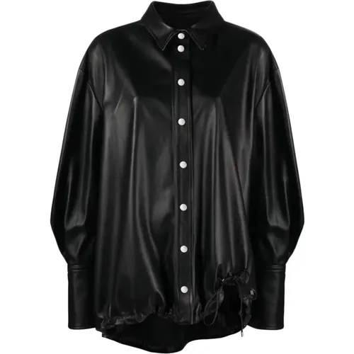 Leather Coat , female, Sizes: XS - The Attico - Modalova