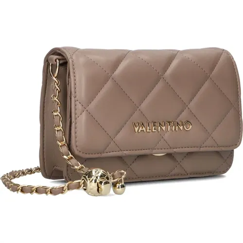 Taupe Ocarina Flap Bag Schultertasche - Valentino by Mario Valentino - Modalova