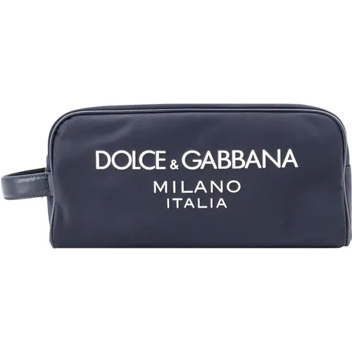 Beauty Case with Zipper , male, Sizes: ONE SIZE - Dolce & Gabbana - Modalova